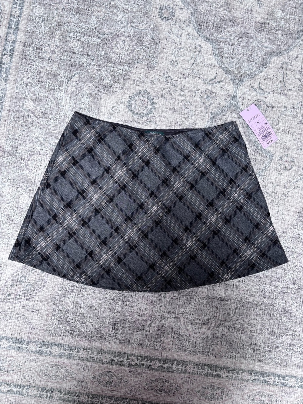 wild fable Gray Plaid Mini Skirt
